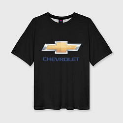 Женская футболка оверсайз Chevrolet sport auto