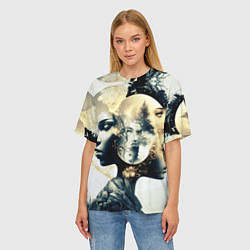 Футболка оверсайз женская Игра разума в стиле абстрактный экспрессионизм, цвет: 3D-принт — фото 2