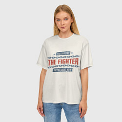 Футболка оверсайз женская The fighter, цвет: 3D-принт — фото 2