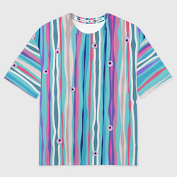 Футболка оверсайз женская Глазные яблоки, цвет: 3D-принт