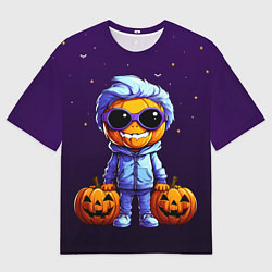 Футболка оверсайз женская Happy pumpkin, цвет: 3D-принт