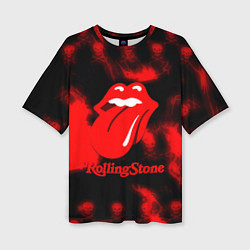 Женская футболка оверсайз Rolling Stone rock