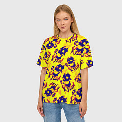 Футболка оверсайз женская Killa music neon, цвет: 3D-принт — фото 2