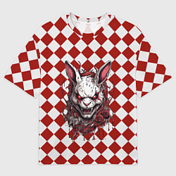 Футболка оверсайз женская Бубновый кролик, цвет: 3D-принт