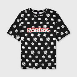Женская футболка оверсайз Roblox pattern game