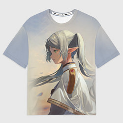 Футболка оверсайз женская Sou sou no friren, цвет: 3D-принт