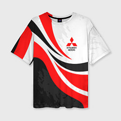 Женская футболка оверсайз Evo racer mitsubishi - uniform