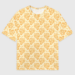 Женская футболка оверсайз Рычания тигра