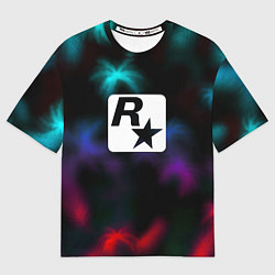 Футболка оверсайз женская Rock star games, цвет: 3D-принт