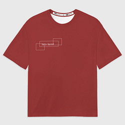 Футболка оверсайз женская НГ без костюма, цвет: 3D-принт