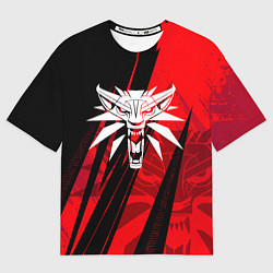Футболка оверсайз женская The witcher - red sport, цвет: 3D-принт