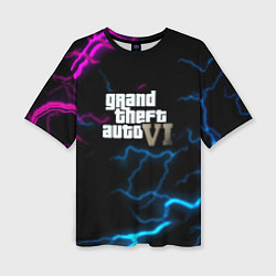 Футболка оверсайз женская Grand theft auto storm, цвет: 3D-принт