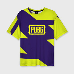 Женская футболка оверсайз PUBG geomatry cybersport