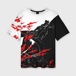 Женская футболка оверсайз Tokyo Dragon