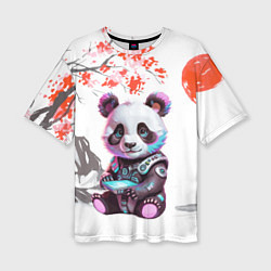 Футболка оверсайз женская Funny panda - China, цвет: 3D-принт