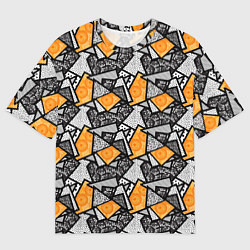 Женская футболка оверсайз Colored shards