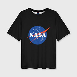 Футболка оверсайз женская NASA logo space, цвет: 3D-принт