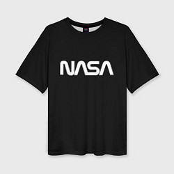 Футболка оверсайз женская NASA space logo, цвет: 3D-принт