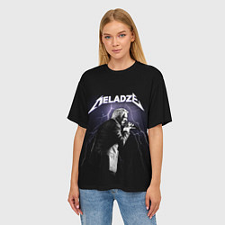 Футболка оверсайз женская Meladze - Metallica, цвет: 3D-принт — фото 2