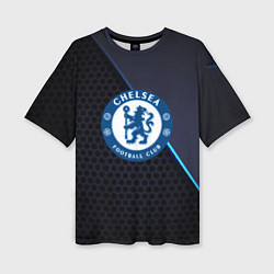 Женская футболка оверсайз Chelsea carbon sport