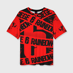 Женская футболка оверсайз Rainbox six краски