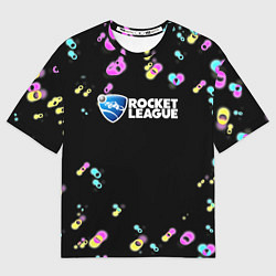 Женская футболка оверсайз Rocket League game