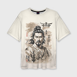 Футболка оверсайз женская Vintage samurai, цвет: 3D-принт