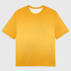 Женская футболка оверсайз Апельсиновый градиент