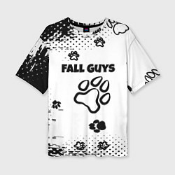 Женская футболка оверсайз Fall Guys game