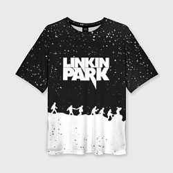 Женская футболка оверсайз Linkin park bend steel