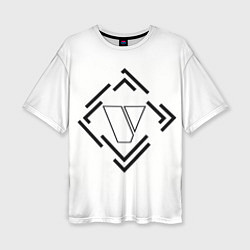 Женская футболка оверсайз Vertex empire white