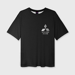 Футболка оверсайз женская Mitsubishi - carbon and metal, цвет: 3D-принт
