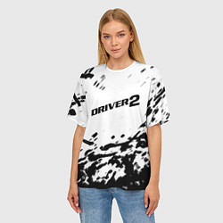 Футболка оверсайз женская Driver 2 краски, цвет: 3D-принт — фото 2