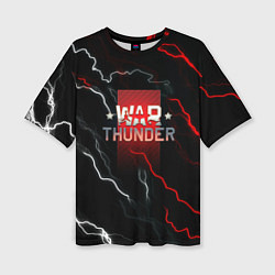 Женская футболка оверсайз Wartunder storm game
