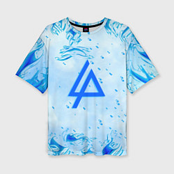 Женская футболка оверсайз Linkin park холодный огонь бренд