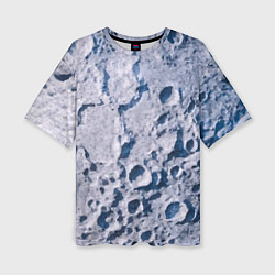 Женская футболка оверсайз Кратеры на Луне - star dust