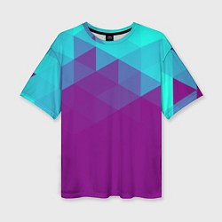 Футболка оверсайз женская Geometry polygonal psy, цвет: 3D-принт