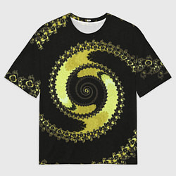 Футболка оверсайз женская Вращение фрактал, цвет: 3D-принт