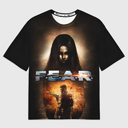 Футболка оверсайз женская FEAR - project origin, цвет: 3D-принт