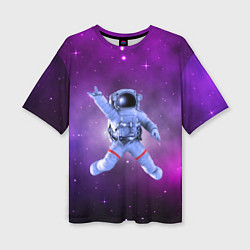 Женская футболка оверсайз Космический рок eee космонавт