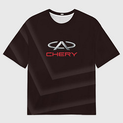 Футболка оверсайз женская Cherry - logo, цвет: 3D-принт