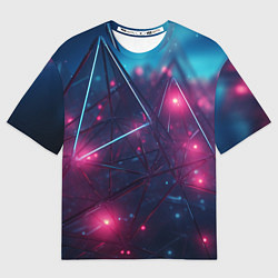Женская футболка оверсайз Конструкция с ярким свечением