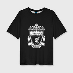 Женская футболка оверсайз Liverpool fc club