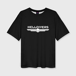 Футболка оверсайз женская Helldivers Logo, цвет: 3D-принт