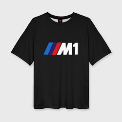 Женская футболка оверсайз BMW m1 logo