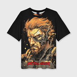 Футболка оверсайз женская Веном Снейк Metal gear game, цвет: 3D-принт