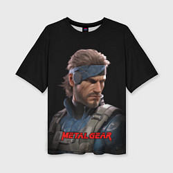 Футболка оверсайз женская Веном Снейк из игры Metal gear, цвет: 3D-принт