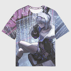 Футболка оверсайз женская Honkai Star Rail Silver Wolf, цвет: 3D-принт