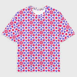 Женская футболка оверсайз Потрясающий узор батик