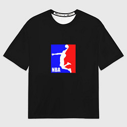 Женская футболка оверсайз НБА спорт лого